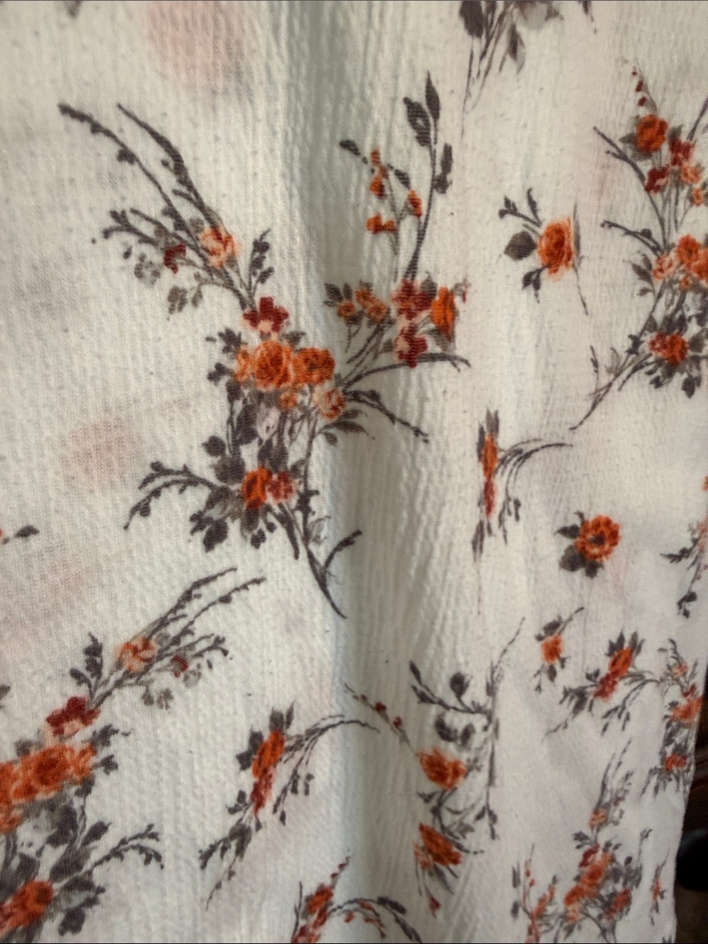 LC Lauren Conrad Womens XS White Floral Keyhole Back Tie Short Sleeve Blouse - Picture 3 of 4